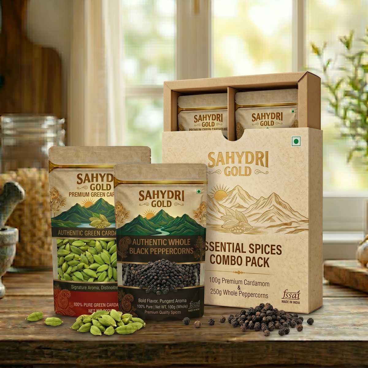 Premium Cardamom & Whole Black Pepper Combo Pack